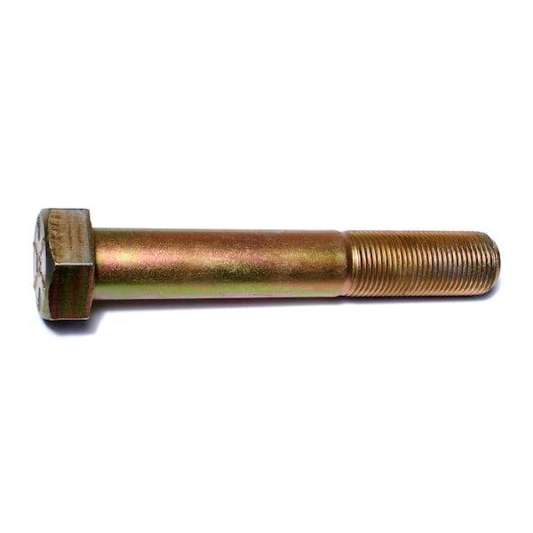 Midwest Fastener Grade 8, 7/8"-14 Hex Head Cap Screw, Zinc Yellow Steel, 5-1/2 in L, 5 PK 00946 - main